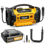 Tire Inflator Air Compressor AC/DC Dual Power 160PSI Rechargeable Battery